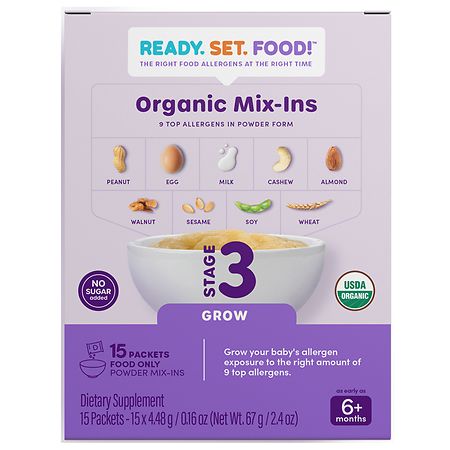 Ready, Set, Food! Early Allergen Introduction Stage 3 - 0.16 oz x 15 pack