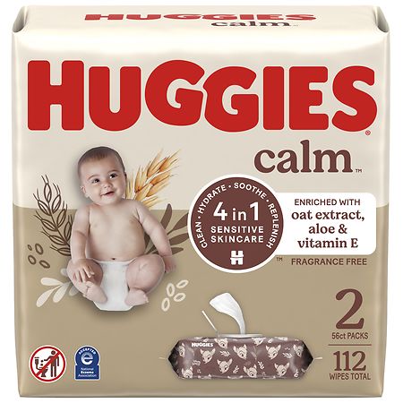 Huggies Calm Baby Wipes - 56.0 ea x 2 pack