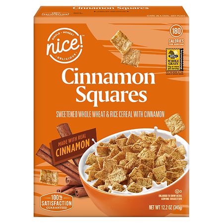 Nice! Cinnamon Squares Cereal - 12.2 oz