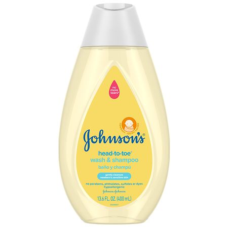 Johnson's Baby Head-To-Toe Tearless Gentle Baby Wash & Shampoo - 13.6 fl oz