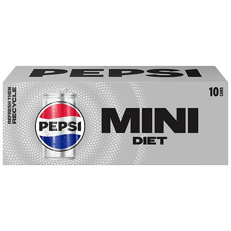 Pepsi Diet Mini Soda - 7.5 oz x 10 pack
