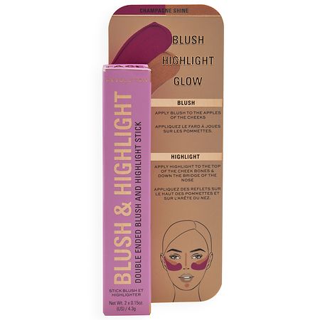 Makeup Revolution Blush & Highlight Stick - 0.15 oz x 2 pack