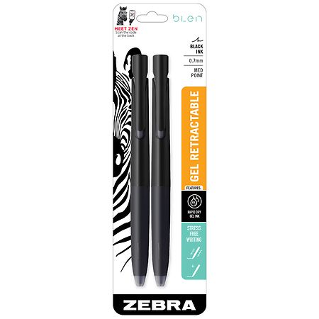 Zebra Retractable Gel Pen - 2.0 ea