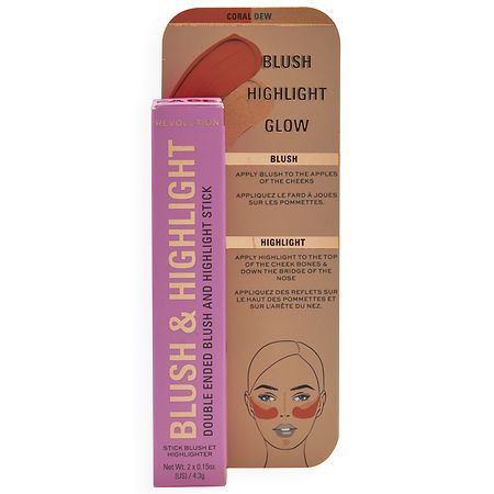 Makeup Revolution Blush & Highlight Stick - 0.3 oz