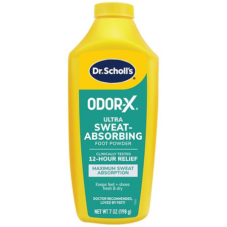 Dr. Scholl's Odor-X Ultra Sweat-Absorbing Foot Powder - 7.0 oz