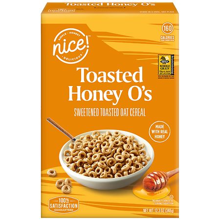 Nice! Toasted Honey O's Cereal - 12.3 oz