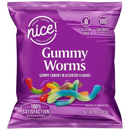 Nice! Gummy Worms - 4.0 oz