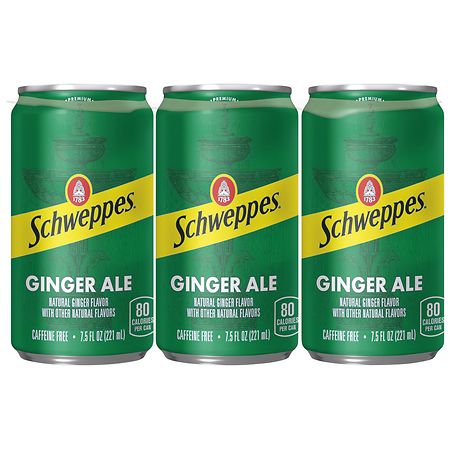 Schwepps Ginger Ale - 7.5 fl oz x 6 pack