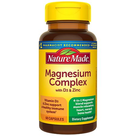 Nature Made Magnesium Complex with Vitamin D and Zinc Capsules 60 - 60.0 ea