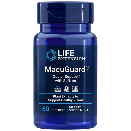 Life Extension MacuGuard Ocular Support with Saffron Eye Health Supplement - 60.0 ea