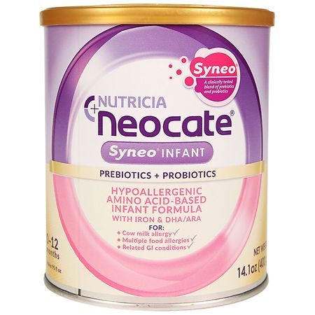 Neocate Syneo Hypoallergenic, Amino Acid-Based Baby Formula with Prebiotics + Probiotics - 14.1 oz