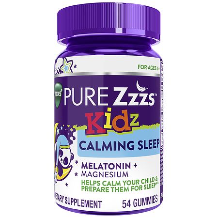 PURE Zzzs Kidz Calming Sleep, Melatonin + Magnesium Sleep Aid Gummies for Kids & Children Berry - 54.0 ea