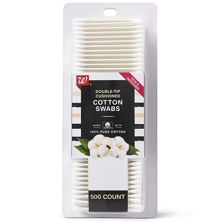 Walgreens Double-Tip Cushioned Cotton Swabs - 500.0 ea
