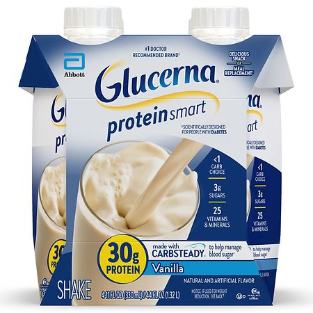 Glucerna Protein Smart Nutritional Shake - 11.0 fl oz x 4 pack