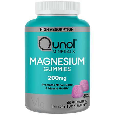 Qunol Minerals Magnesium Gummies 200 mg Berry - 60.0 ea