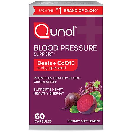 Qunol Blood Pressure Support Capsules - 60.0 Ea
