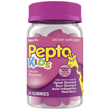 Pepto-Bismol Kids Gummies, Helps Relieve Occasional Upset Stomach Bubble Gum - 24.0 ea