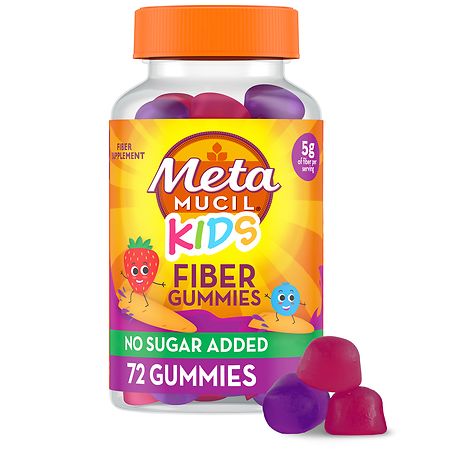 Metamucil Kids Fiber Gummies, No Sugar Added Berry - 72.0 ea