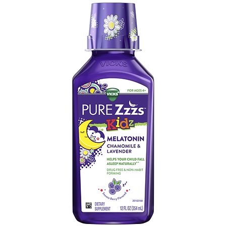PURE Zzzs Kidz Liquid Melatonin Sleep Aid Berry - 12.0 fl oz