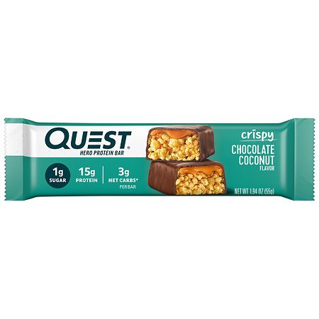Quest Nutrition Protein Bar Crispy Chocolate Coconut - 1.94 oz x 12 pack