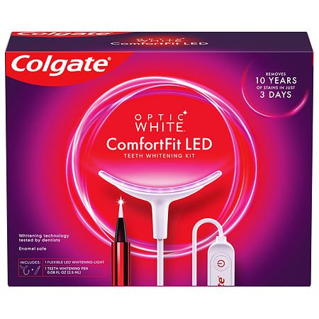 Colgate ComfortFit LED Teeth Whitening Kit Unflavored, 1 kit - 1.0 ea