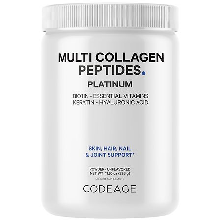 Codeage Multi Collagen Protein Powder Platinum Unflavored - 11.5 oz