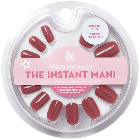 Olive & June The Instant Mani Press-On Nails Fig Ranch - Squoval Short 1.0 set