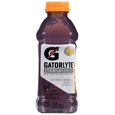 Gatorlyte Rapid Hydration Electrolyte Beverage Mixed Berry - 20.0 fl oz