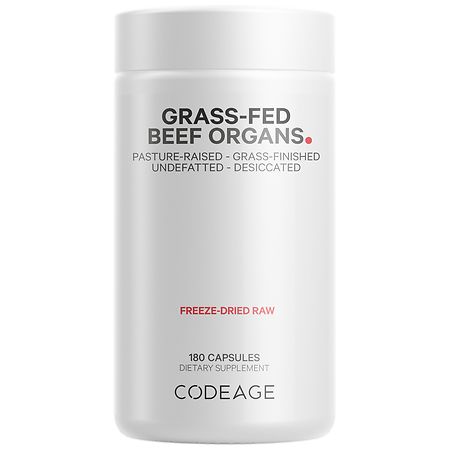 Codeage Beef Organs Glandular Supplement - 180.0 ea