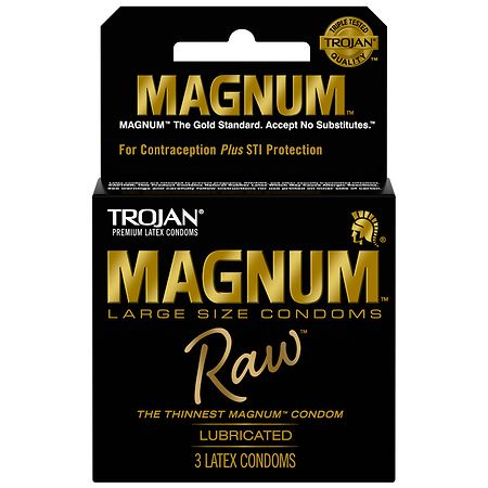 Trojan Magnum Raw Condoms - 3.0 ea