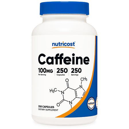Nutricost Caffeine 100 mg Capsules - 500.0 EA