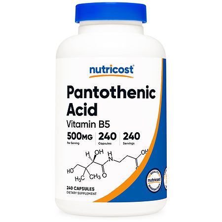 Nutricost Vitamin B5 (Pantothenic Acid) 500 mg - 240.0 EA