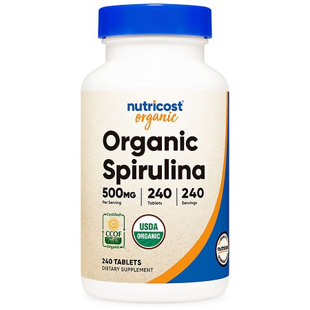 Nutricost Spirulina (Organic) 500 mg Tablets - 240.0 EA