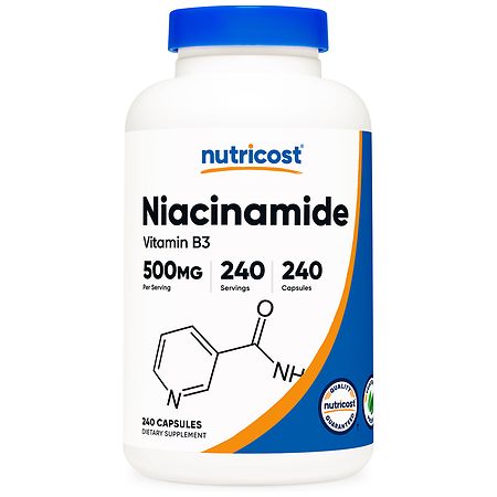 Nutricost Vitamin B3 (Niacinamide) 500 mg Capsules - 240.0 EA