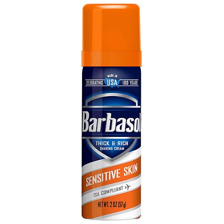 Barbasol Travel Size Shaving Cream Sensitive Skin - 2.0 oz