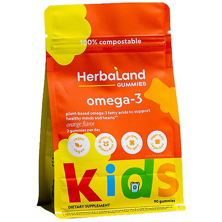 Herbaland Kid's Omega-3 Gummies Orange - 90.0 ea