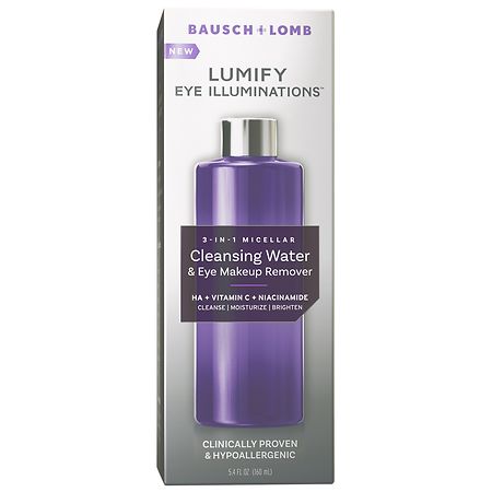 Lumify Eye Illuminations 3-In-1 Micellar Cleansing Water & Eye Makeup Remover - 5.4 fl oz