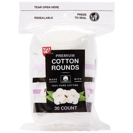 Walgreens Premium Cotton Rounds - 30.0 ea