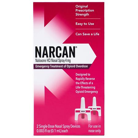 NARCAN Nasal Spray, Emergency Treatment of Opioid Overdose - 2.0 ea x 2 pack
