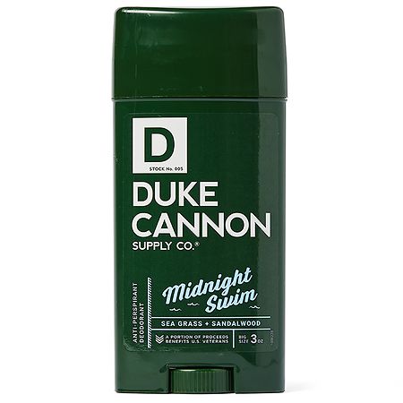 Duke Cannon Antiperspirant Deodorant Midnight Swim - 3.0 oz