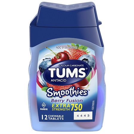 Tums Chewable Antacid Tablets Berry Fusion - 12.0 ea