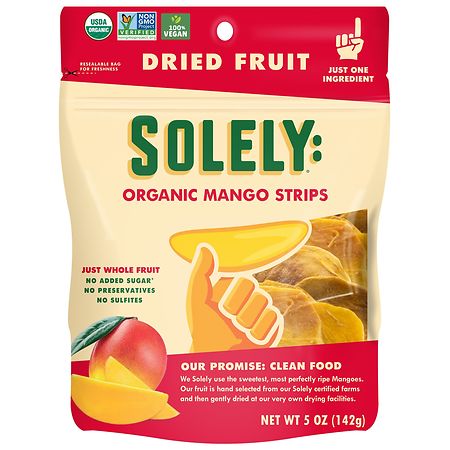 Solely Dried Mango Strips - 5.0 oz