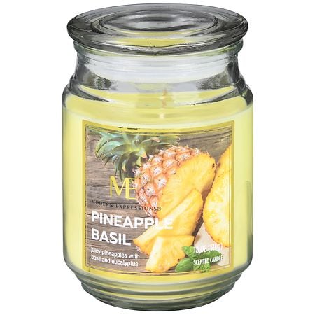 Modern Expressions Scented Candle Pineapple Basil - 18.0 oz