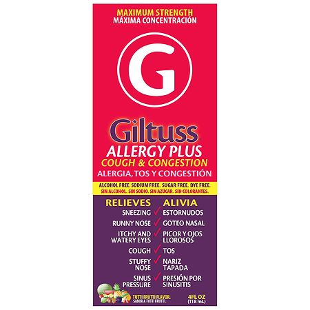 Giltuss Allergy Plus Cough & Congestion - 4.0 fl oz