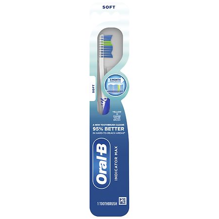 Oral-B Indicator Max Toothbrush, Color Changing Bristles, Soft - 1.0 ea