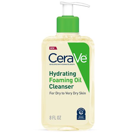 CeraVe Hydrating Foaming Oil Cleanser for Dry to Very Dry Skin Fragrance Free - 12.0 fl oz