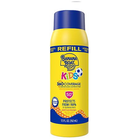 Banana Boat Kids 360 Coverage Sunscreen Spray Refill SPF 50+ - 5.5 fl oz