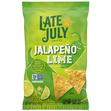 Late July Tortilla Chips Jalapeno Lime - 7.8 oz
