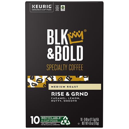 BLK & Bold Rise & Grind Medium Roast K-Cups - 10.0 ea