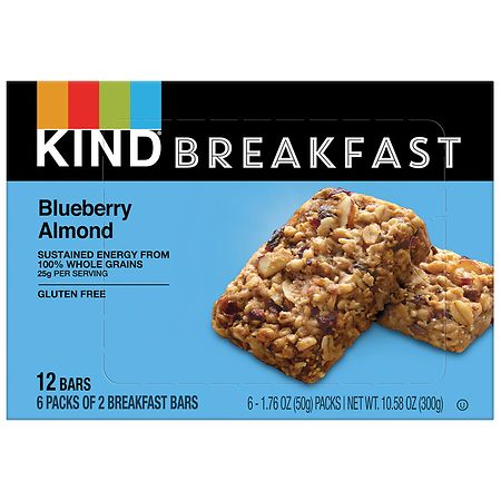KIND Breakfast Bars Blueberry Almond - 1.76 oz x 6 pack
